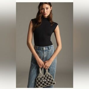 NWT Anthro mockneck bodysuit